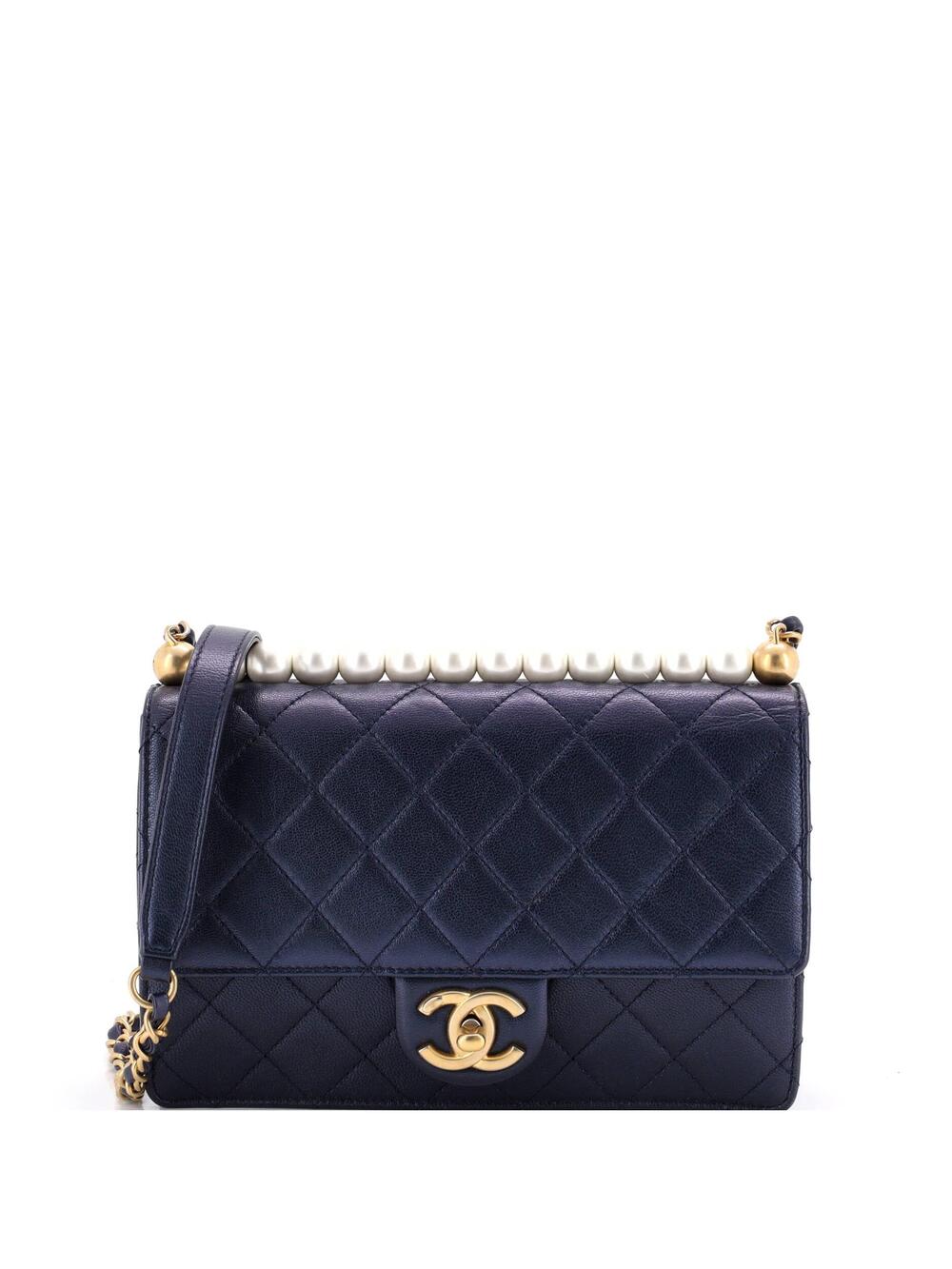 Chanel Chic Pearls Flap Bag Quilted #370935C43B